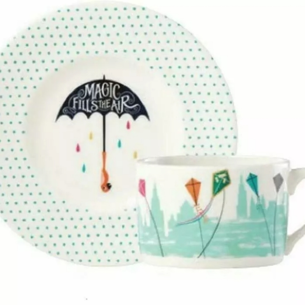 Lenox Disney Mary Poppins Teacup and Saucer
